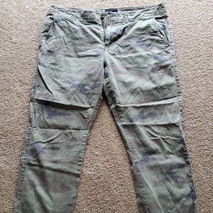 American Eagle Camo Pants Slim Straight 36 x 32